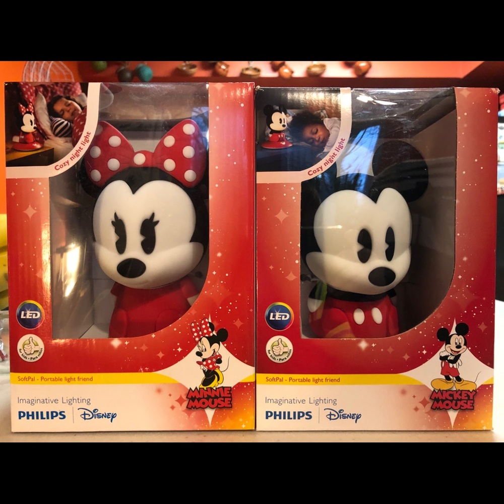 Disney Softpals Mickey & Minnie Mouse- Philips LED